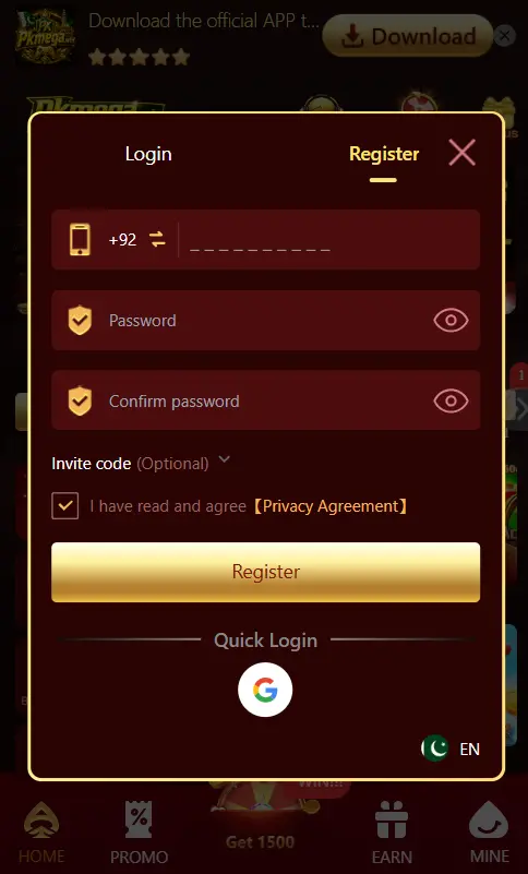 MEGAPK REGISTRATION