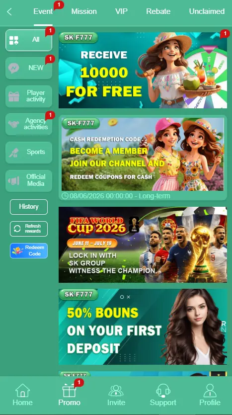 skf777 app promotions